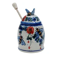 Pojemniki kuchenne - Ceramiczny pojemnik na miód Ceramika Bolesławiec - miniaturka - grafika 1