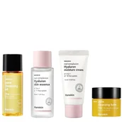 Zestawy kosmetyków damskich - Hanskin Glass Skin Set Zestaw podróżny do pielęgnacji skóry, efekt gładkiej, lśniącej skóry - miniaturka - grafika 1