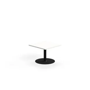 Stolik kawowy VERTICUS, 700x700x500 mm, biały/czarny - Ławy i stoliki kawowe - miniaturka - grafika 1