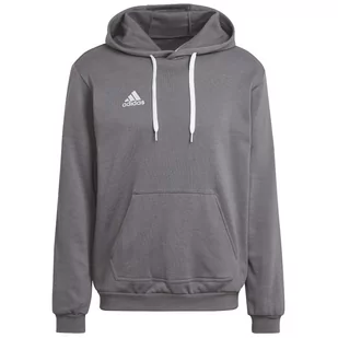 adidas Entrada 22 Sweat Hoodie HB0578 męska Bluza sportowa szara - Piłka nożna - miniaturka - grafika 1