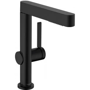 Hansgrohe 76063670 Finoris Jednouchwytowa bateria umywalkowa 230 z wyci$332gan$333 wylewk$334 2jet i kompletem odp$335ywowym Push-Open czarny matowy - Baterie umywalkowe - miniaturka - grafika 1