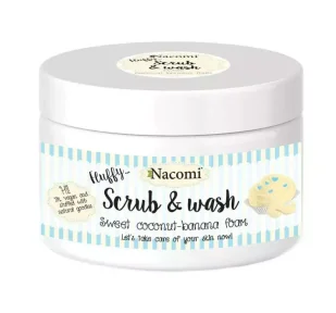 Nacomi Scrub & Wash Piankowy Peeling Kokos-banan 180ml NACO-3559 - Peelingi i scruby do twarzy - miniaturka - grafika 1