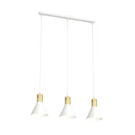 Lampy sufitowe - Rosa lampa wisząca 3xE27 biała/złota 1389/3 - miniaturka - grafika 1