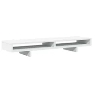 Akcesoria do monitorów - vidaXL Podstawa pod monitor biała 100x27x15 cm Materiał drewnopochodny - miniaturka - grafika 1
