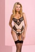 Bielizna erotyczna damska - Casmir Denerys Corset Beige L/XL - miniaturka - grafika 1