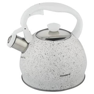 Klausberg Czajnik Klausberg KB-7319 z gwizdkiem 2L Marble KB-7319 - Czajniki na gaz - miniaturka - grafika 1