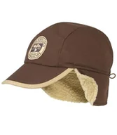 Czapki męskie - Czapka z daszkiem i nausznikami, podszyta kożuszkiem sherpa Mężczyzna Atlas For Men - Kolor : Brązowy - Rozmiar : 56/58 - miniaturka - grafika 1