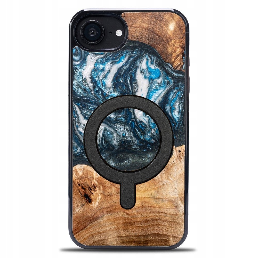 Bewood Drewniane etui do iPhone 16e, Unique Planets Ziemia do MagSafe