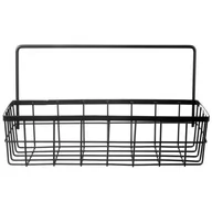 Półki do salonu - Orion Półka Kuchenna Łazienkowa Wisząca Metalowa Czarna - miniaturka - grafika 1