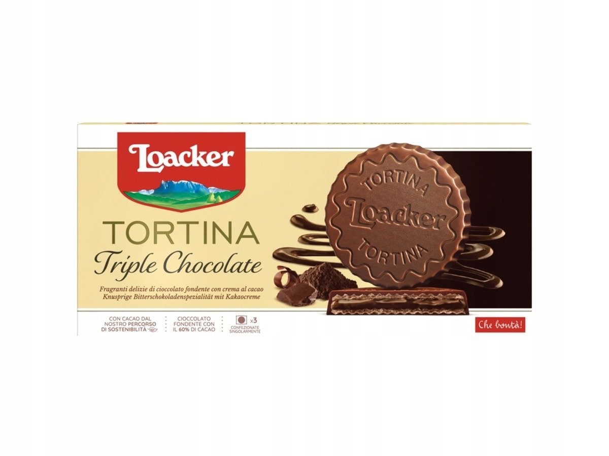 Loacker Tortina czekoladowa wafelki z kremem 63g