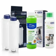 Akcesoria i części do ekspresów do kawy - Zestaw Do Delonghi, Filtr DLSC002 2 szt, Płyn SER3013 250 ml, AQUALOGIS Verde 250ml - miniaturka - grafika 1