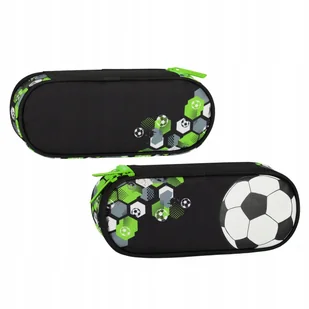 PIORNIK SASZ OWAL 1ZAM FOOTBALL GREEN STK 12/48 - Piórniki - miniaturka - grafika 1