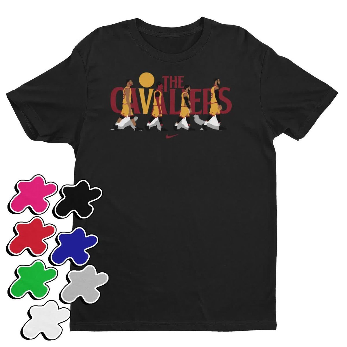 Koszulka T-Shirt Dziecięca Z Nadrukiem Dla Fana Cavaliers Nba -S 122-134