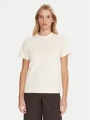 Koszulki i topy damskie - Lacoste T-Shirt TF0355 Beżowy Regular Fit - miniaturka - grafika 1
