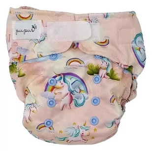 Pieluszka Z Kieszonką Jednorożce 5-15Kg - Rzepy - Pieluchy - miniaturka - grafika 1