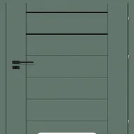 Drzwi wewnętrzne - Drzwi wewnętrzne łazienkowe z podcięciem wentylacyjnym Naos oliwka nero 90 prawe Classen 5905612036001 - miniaturka - grafika 1