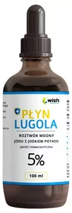 Wish, Płyn Lugola 5% Jakość Farmaceutyczna, 100ml - Witaminy i minerały - miniaturka - grafika 1