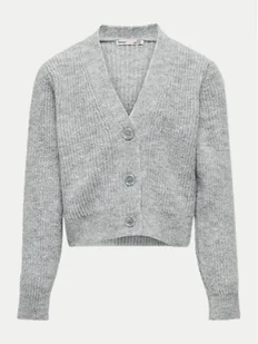 Kids ONLY Kardigan 15326292 Szary Regular Fit - Swetry dla chłopców - miniaturka - grafika 1
