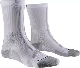 X-SOCKS skarpety biegowe TRAILRUN DISCOVER CREW arctic white/pearl grey - Skarpetki sportowe męskie - miniaturka - grafika 1