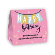 Herbata - Urodzinowa torebka z herbatą - zestaw 5 saszetek z sypaną herbatą o różnych smakach : zdrowie, szczęście, radość, witalność, urodzinowa - miniaturka - grafika 1