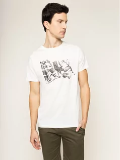 Koszulki męskie - Pepe Jeans T-Shirt Betrand PM506906 Beżowy Regular Fit - grafika 1