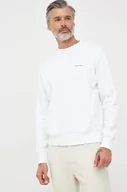Bluzy męskie - Calvin Klein bluza męska kolor biały z nadrukiem - miniaturka - grafika 1