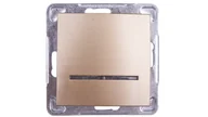 Wyłączniki światła i elektryczne - Ospel Impresja złoty łącznik jednobiegunowy ŁP-1YS/m/28 ŁP-1YS/m/28 - miniaturka - grafika 1