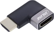 Złącza, przejściówki, adaptery - InLine® HDMI Adapter, HDMI A Stecker / Buchse, 90° links, 8K UHD - miniaturka - grafika 1