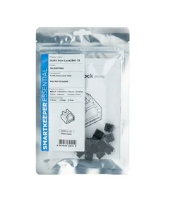 Smartkeeper NL03P1BK bloker portów Blokada portu RJ-45 Czarny 12 szt. - Kontrola dostępu - miniaturka - grafika 1
