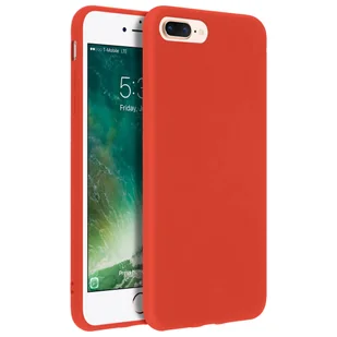 Etui Forcell do iPhone 7 Plus, 8 Plus, miękkie w dotyku etui, silikonowe etui – czerwone - Etui i futerały do telefonów - miniaturka - grafika 1