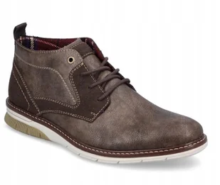 RIEKER TRZEWIKI MĘSKIE BRĄZOWE SZNUROWANE Z OCIEPLENIEM 45 JJB - Botki męskie - miniaturka - grafika 1