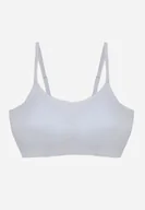 Biustonosze - Niebieski Usztywniany Biustonosz o Bezszwowym Wykończeniu Bez Fiszbin Leanoreth - miniaturka - grafika 1