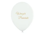 Wieczór panieński i kawalerski - Balony lateksowe białe wieczór panieński 50 szt. - miniaturka - grafika 1