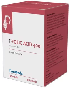 ForMEDS F-FOLIC ACID 400 Kwas Foliowy 60 porcji 288 - Witaminy i minerały - miniaturka - grafika 1