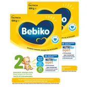Mleko modyfikowane - Zestaw Bebiko 2 Nutriflor Expert, mleko następne, powyżej 6 miesiąca, 2 x 600 g - miniaturka - grafika 1