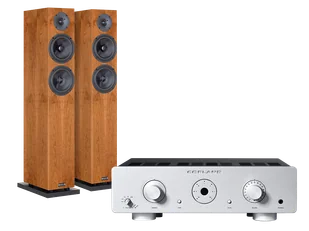 Copland CSA100 (srebrny) + Classic 8 (wiśnia) - Zestawy stereo - miniaturka - grafika 1
