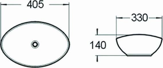 Umywalka Mexen Mexen Elza umywalka nablatowa 40 x 33 cm srebrna - 21014087