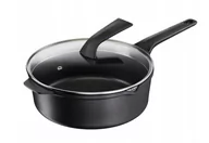 Patelnie - Patelnia głęboka ze szklaną pokrywką TEFAL Robusto 26 cm - miniaturka - grafika 1