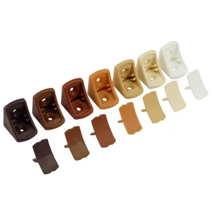 KĄTOWNIK MEBLOWY KOMANDOREK WSPORNIK PODPÓRKA ZŁĄCZE ZAMYKANE MINI WKLĘSŁE - CZARNY 14.159/W-677 AMIX - Meble modułowe i akcesoria - miniaturka - grafika 1