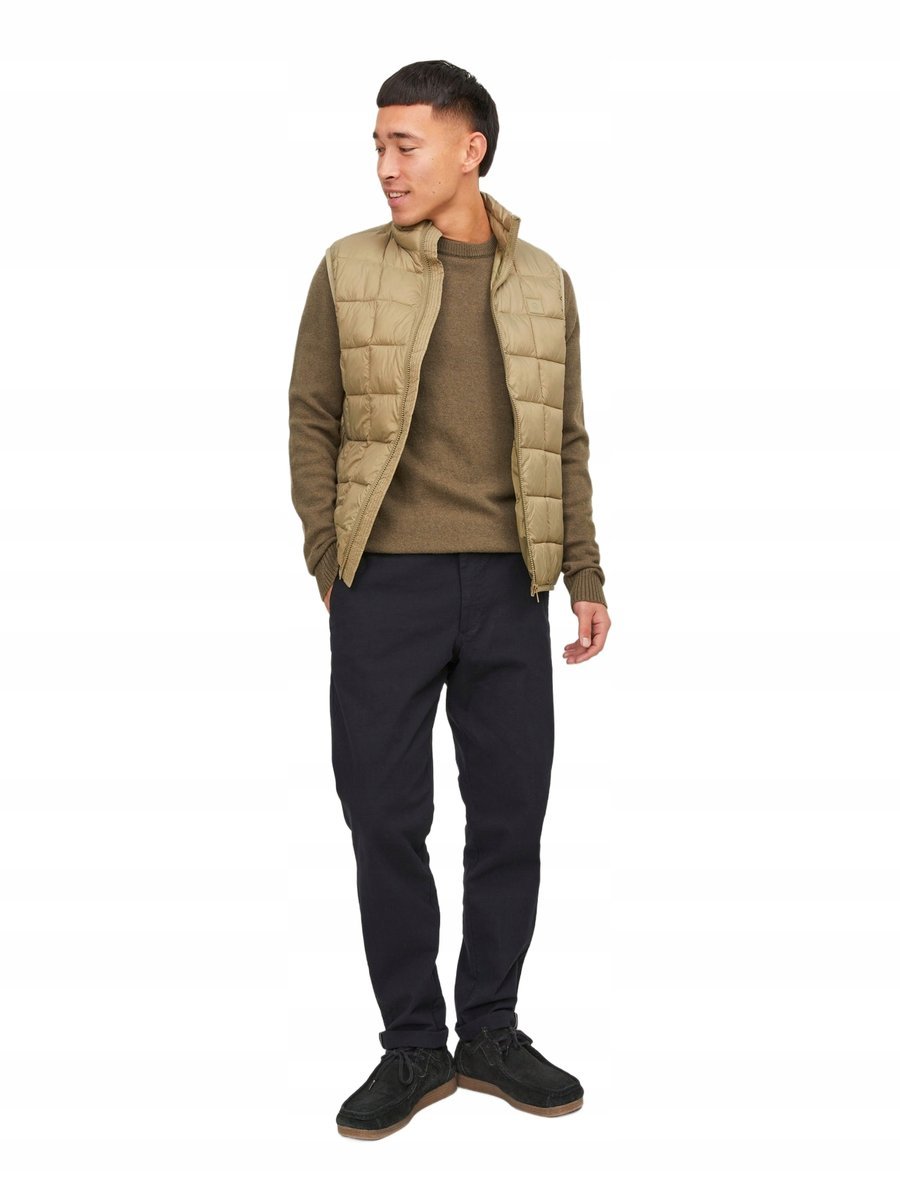 JACK&JONES SPODNIE CASUAL CHINOS PROSTE Z MANKIETEM 32/34 2DA