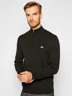 Swetry męskie - Lacoste Sweter AH1980 Czarny Classic Fit - miniaturka - grafika 1