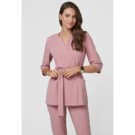 Odzież medyczna - Fartuszek Medyczny Sophia Rękawy 3/4 Blossom Pink Rozmiar: 36 - miniaturka - grafika 1