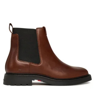 Sztyblety Tommy Hilfiger Comfort Lwt FM0FM05591 Brązowy - Botki męskie - miniaturka - grafika 1