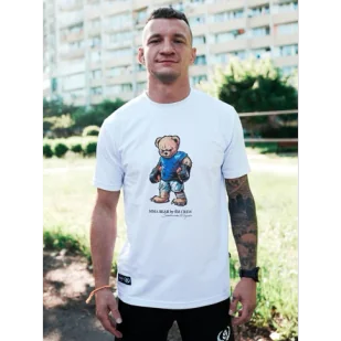 Środowisko Miejskie T-shirt Koszulka MMA Bear White - Koszulki sportowe męskie - miniaturka - grafika 1