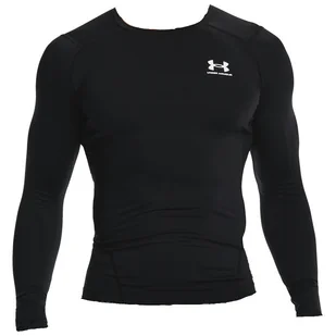 Męska koszulka Under Armour HG Armour Comp LS Rozmiar: XL / Kolor: czarny - Koszulki sportowe męskie - miniaturka - grafika 1