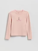 Bluzki dla dziewczynek - Reserved - Koszulka Kubuś Puchatek - kremowy - miniaturka - grafika 1