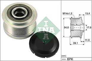 INA Alternator sprzęgło jednokierunkowe INA 535 0311 10 INA 535 0311 10 - Alternatory - miniaturka - grafika 1