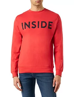 Bluzy męskie - Męska bluza wewnętrzna, Czerwony, XS-XXL - grafika 1