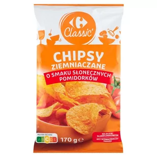 Carrefour Classic Chipsy ziemniaczane o smaku pomidorowym 170 g - Chipsy - miniaturka - grafika 1