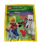 Klocki - LEGO Minecraft Zestaw - Hero with Skeleton 662409 polybag klocki - miniaturka - grafika 1